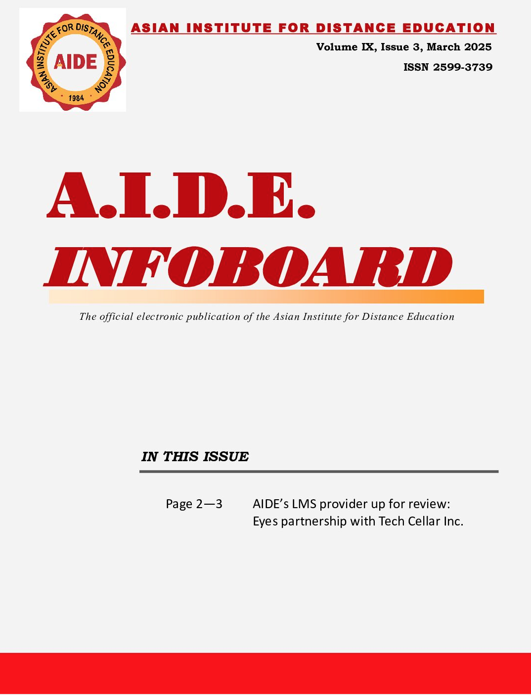 AIDE Info Board March 2025 Issue